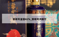 邯郸天滏酒42%_邯郸天鸿餐厅
